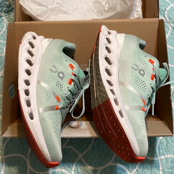 ON Running Cloudsurfer Women's 6.5 Creek White - Picture 6 of 9